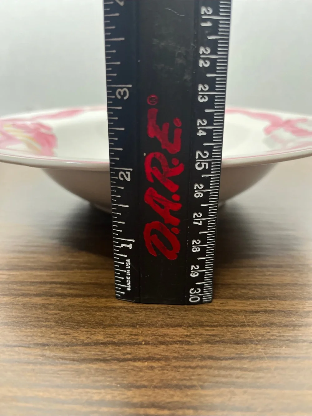 1 print error rimmed Soup Bowl